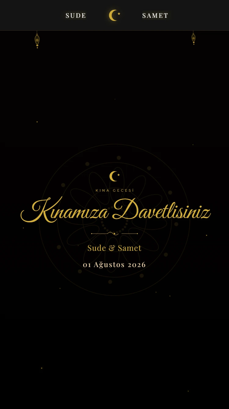 kina-davetiye Altın