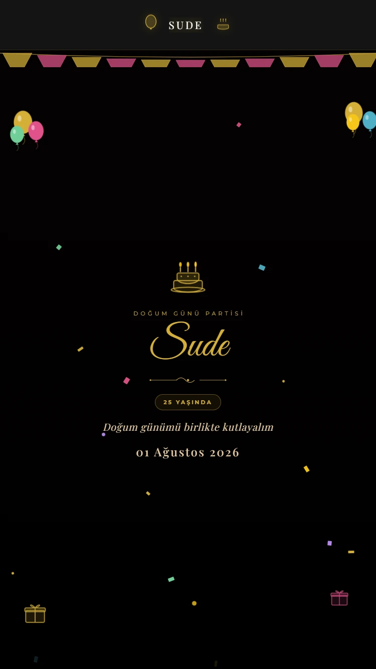 dogum-gunu-davetiye Altın